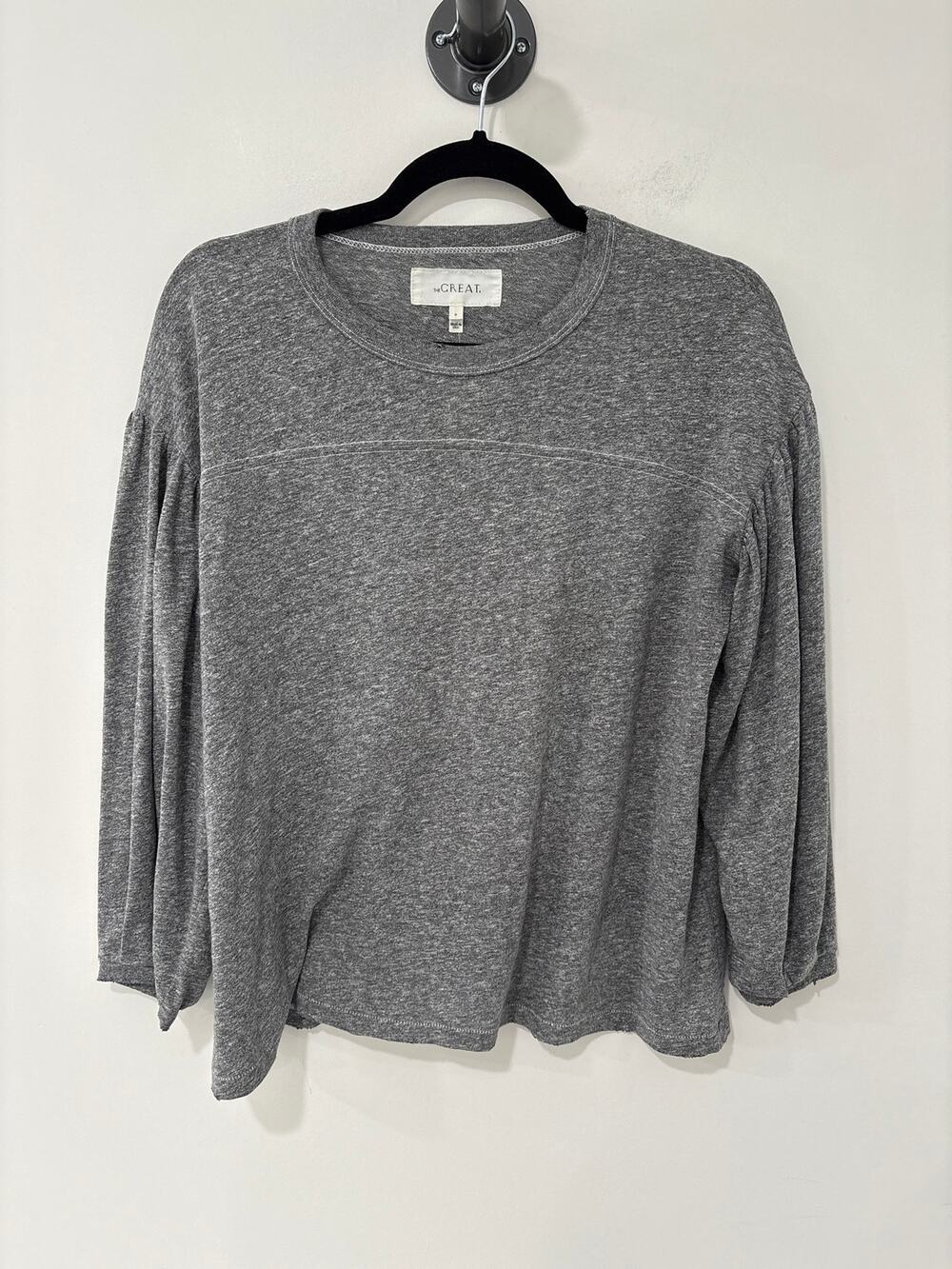 The Great Gray Puff Balloon Long Sleeve Tee Top Size 0(XS)